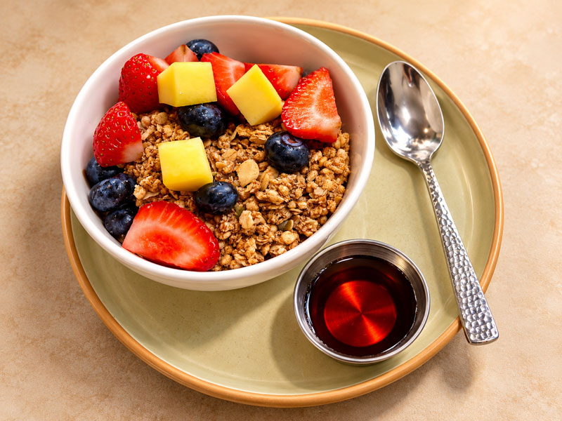 Greek Yogurt with Granola Parfait